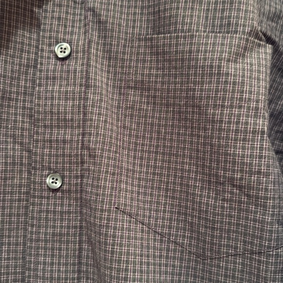 NWT Nautica Windy Charcoal Flannel 55% cotton 45% Tencel pocket shirt Men’s M - Picture 4 of 11